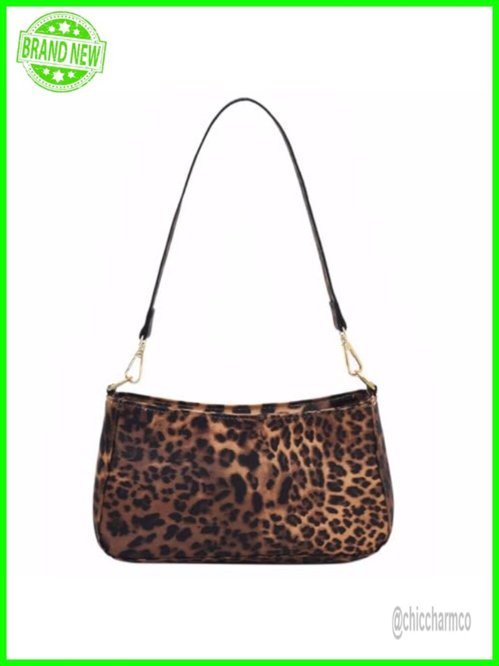 Vegan Leather Shoulder Bag Small Clutch Tote Purse